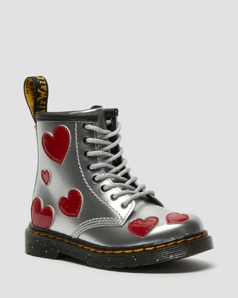 Dr Martens Toddler 1460 Glitter Star Lak Veterlaarzen Kinderen Metal | NL 129FDN